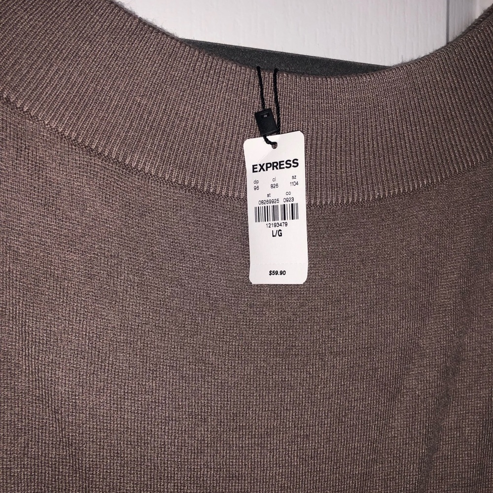 NWT Express off-the shoulder ruffle sweater - Picture 2 of 5